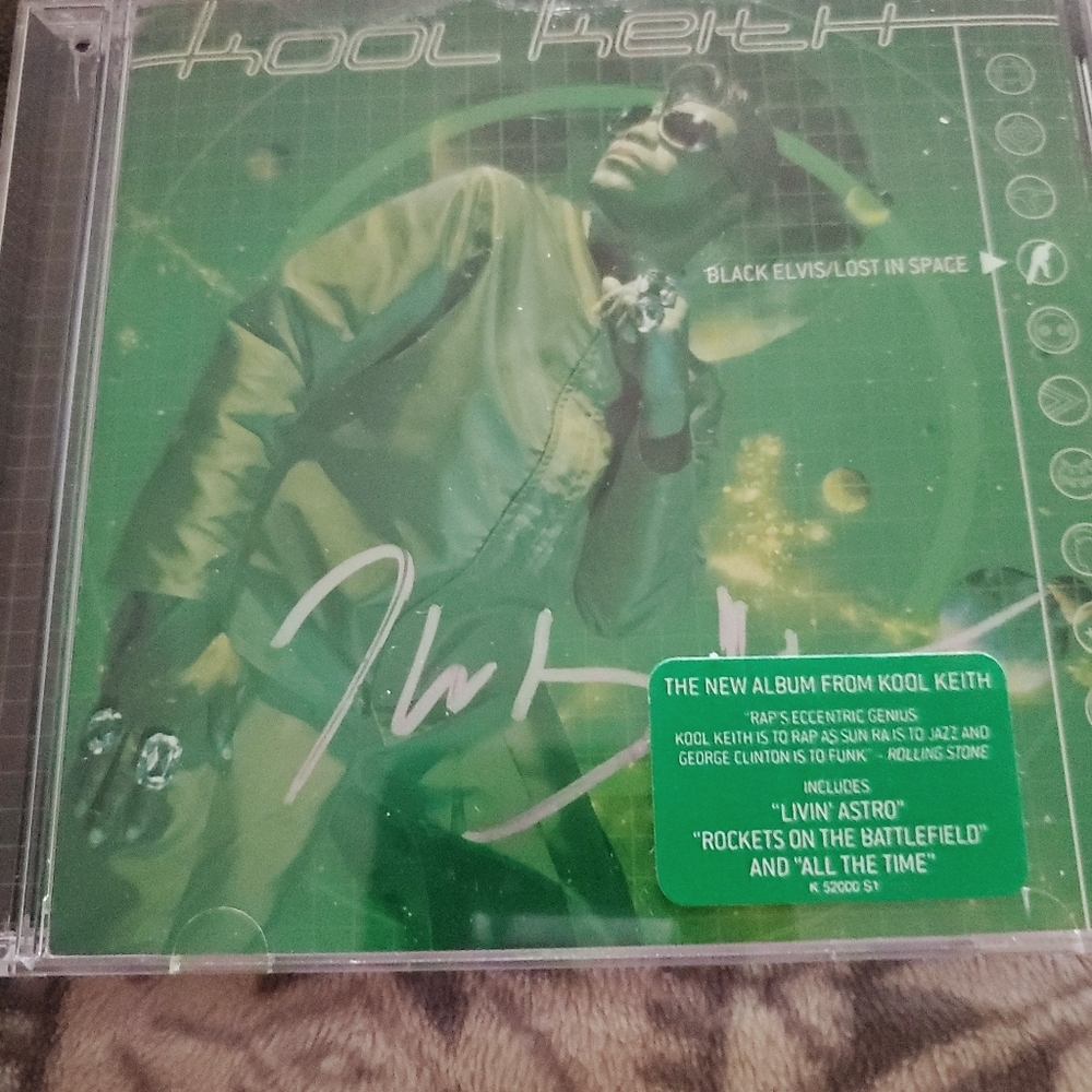 Kool Keith Black Elvis Signed Cd